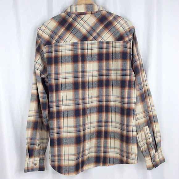 UNIVIBE Plaid Flannel Shirt Mens Size Medium Long Sleeve Button Down - Picture 2 of 6